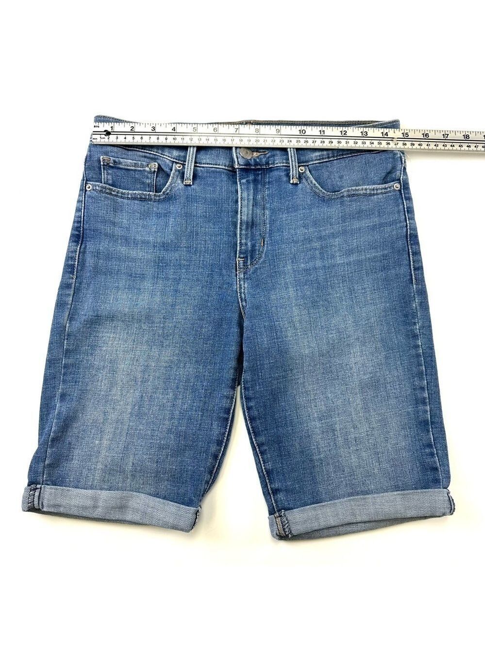 Levis Bermuda womens shorts jorts Size 29 stretch cotton - Picture 3 of 11